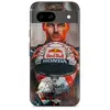 Image de Coque pour Google Pixel 8a verstappen éclair Formule 1 Casque F1 noir