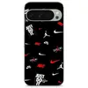 Image de Coque pour Google Pixel 9 Pro XL NIKE JORDAN BLANC ROUGE fond noir noir