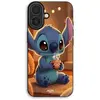 Image de Coque Pour iPhone 17 Stitch mignon café marron