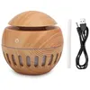 Image de Mini Humidificateur d'Air USB 130Ml avec Veilleuse Grain de Bois