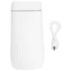 Image de Humidificateur d'Air à Ultrasons USB à Double Buse avec Lumière Colorée 1000Ml - Blanc