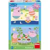 Image de Dino 2 Puzzles - Peppa Pig : On Holidays (48 pièces)