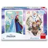 Image de Dino Puzzle Eisreich: Anna und Elsa 2x77 Teile (77 pièces)