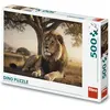 Image de Dino Puzzle Resting Lion 500 dlc (500 pièces)