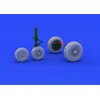 Image de F-104 Undercarriage Wheels Late F.hasega - 1:48e - Eduard Accessories