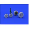 Image de Eduard F-104 undercarriage wheels late f.Hasega