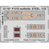 Image de Eduard P-51D seatbelts STEEL pour Revell