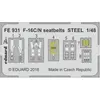 Image de Eduard F-16C/N seatbelts STEEL pour Tamiya