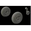 Image de Spitfire Mk.xiv Wheels-3spoke F.airfix - 1:48e - Eduard Accessories