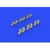 Image de P-40 Exhaust Stacks Fishtail F.hasegawa - 1:32e - Eduard Accessories