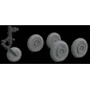 Image de Mig-17 Wheels For Airfix - 1:72e - Eduard Accessories