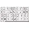 Image de Eduard French Numbers Large