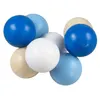 Image de Detoa 8 boules en bois éveil bleu