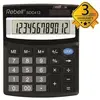 Image de Rebell, Calculatrice, Calculatrice de bureau SDC 412, noir (Fonctionnement sur piles, Panneau solaire)