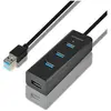 Image de Axagon HUE-S2BL (Micro USB, USB-A, 4 ports), Station d'accueil + hub USB, Noir