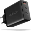 Image de Axagon ACU-DPQ100, GaN nabíje ka do sít , 3x port (USB-A + dual USB-C), PD3.0/PPS/QC4+/Apple (100 W, 3 ports), Chargeur USB, Noir