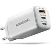 Image de Axagon ACU-DPQ65W, GaN nabíje ka do sít , 3x port (USB-A + dual USB-C), PD3.0/QC4+/PPS/Apple (65 W, 3 ports), Chargeur USB, Blanc