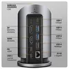 Image de Axagon HMC-WL9 9-in-1-Hub USB-C 10 Gbit/s kabelloses Laden Grau (USB-C, 9 ports), Station d'accueil + hub USB, Gris