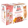 Image de 12x85g Brit Care Cat, filets en sauce, paquet mixte, 4 saveurs, nourriture humide pour chats