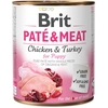 Image de 6x800g Brit Paté & Meat Puppy, nourriture humide pour chiens au poulet et à la dinde