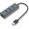 Image de i-tec U3HUBMETAL403 (USB-A, 4 ports), Station d’accueil + hub USB, Gris