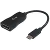 Image de i-tec USB Typ-C zu (DP, 15 cm), Adaptateur données + vidéo, Noir