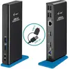 Image de i-tec Dual HDMI (USB-C, 9 ports), Station d’accueil + hub USB, Noir