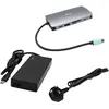 Image de i-tec C31NANOVGA77W (USB-C, 11 ports), Station d'accueil + hub USB, Argent, Gris
