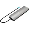 Image de i-tec Nano (USB-C, 9 ports), Station d’accueil + hub USB, Gris, Argent