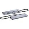 Image de i-tec USB-C Metal Ergonomic (USB-C, 11 ports), Station d’accueil + hub USB, Argent, Gris