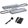 Image de i-tec USB-C Hub (USB-C, 8 ports), Station d’accueil + hub USB, Argent, Gris