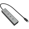 Image de i-tec USB-C Charging Metal HUB 5port with USB-C video 8K + Power Delivery 85W (USB-C, 5 ports), Station d'accueil + hub USB, Argent