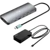 Image de i-tec C31NANOTRIPLED140 (USB-C, 7 ports), Station d’accueil + hub USB, Gris