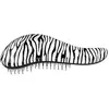 Image de Dtangler, Brosse + peigne, Brosse à cheveux avec manche blanc zébré