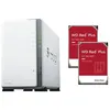 Image de Serveur NAS Synology DS223J total 8To avec 2x disque dur WD 4To RED PLUS