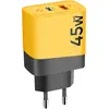 Image de Tactical Microgrid GaN 45W Chargeur de batterie Alimentation USB-C USB-A - Jaune (45 W), Chargeur USB, Multicolore, Jaune