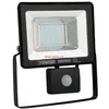 Image de Projecteur à LED extra plat avec détecteur 20W IP65 6400K Dim. 208x182x62mm noir