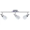Image de Réglette - Kemer - 3x40W - Chrome Mat - 3 Ampoules Halogènes - Orientable argenté