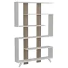 Image de Toilinux - Etagère bibliothèque design scandinave Rain - L. 120 x H. 162 cm - Blanc - Rain