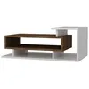 Image de Toilinux - Table basse design scandinave Spring - L. 90 x H. 35 cm - Blanc - Spring