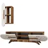 Image de Hanah Home, Meuble TV, Kaison (145 x 35 x 37 cm)