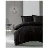 Image de Parure de lit - 129CTN63492 - 1 housse de couette 220 x 240 cm + 2 taies d'oreiller 60 x 60 cm - Satiné 100% coton - Noir