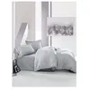 Image de Parure de lit - 129CTN63609 - 1 housse de couette 220 x 240 cm + 2 taies d'oreiller 60 x 60 cm - Satiné 100% coton - Gris