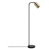 Image de Lampadaire liseuse en métal - H. 120 cm - Doré et Noir - MELITA