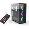 Image de Inca Va EMG-17XN (ATX, mATX, Mini-ITX), Boîtier PC, Noir