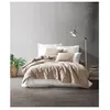 Image de Parure de lit - 129CTN62695 - 1 housse de couette 220 x 240 cm + 2 taies d'oreiller 60 x 60 cm - 100% coton ranforcé - Vison