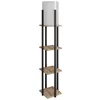 Image de Lampadaire D BY M.RED Natural Black - MDF - Design contemporain - Eclairage noir