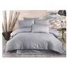 Image de Parure de lit - 1 housse de couette 220 x 240 cm + 2 taies d'oreiller 60 x 60 cm - 80% coton, 20% polyester - Gris
