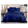 Image de Parure de lit - 1 housse de couette 220 x 240 cm + 2 taies d'oreiller 60 x 60 cm - 80% coton, 20% polyester - Bleu