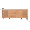 Image de Hanah Home - Buffet en aggloméré 4 portes Hazeran